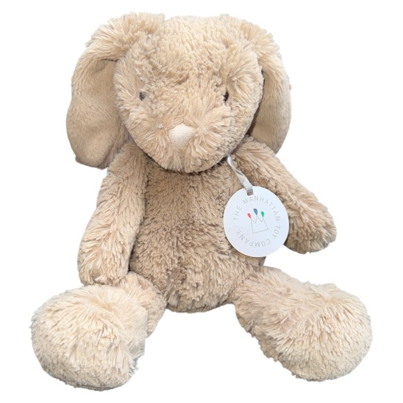 Manhattan Toy LATTE BUNNY Lovelies Tan Stuffed Plush NWT 12 Inches - Picture 1 of 6